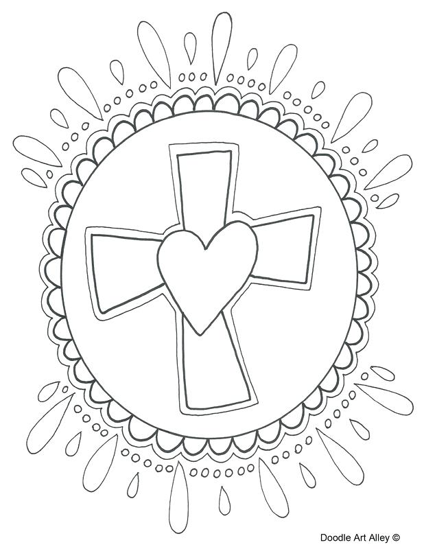 618x800 Ideas Easter Coloring Pages Religious For Cross Coloring Page