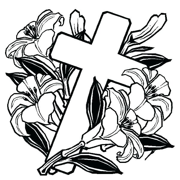 600x600 Cross Color Pages Christian Adult Coloring Cross Pages Pictures