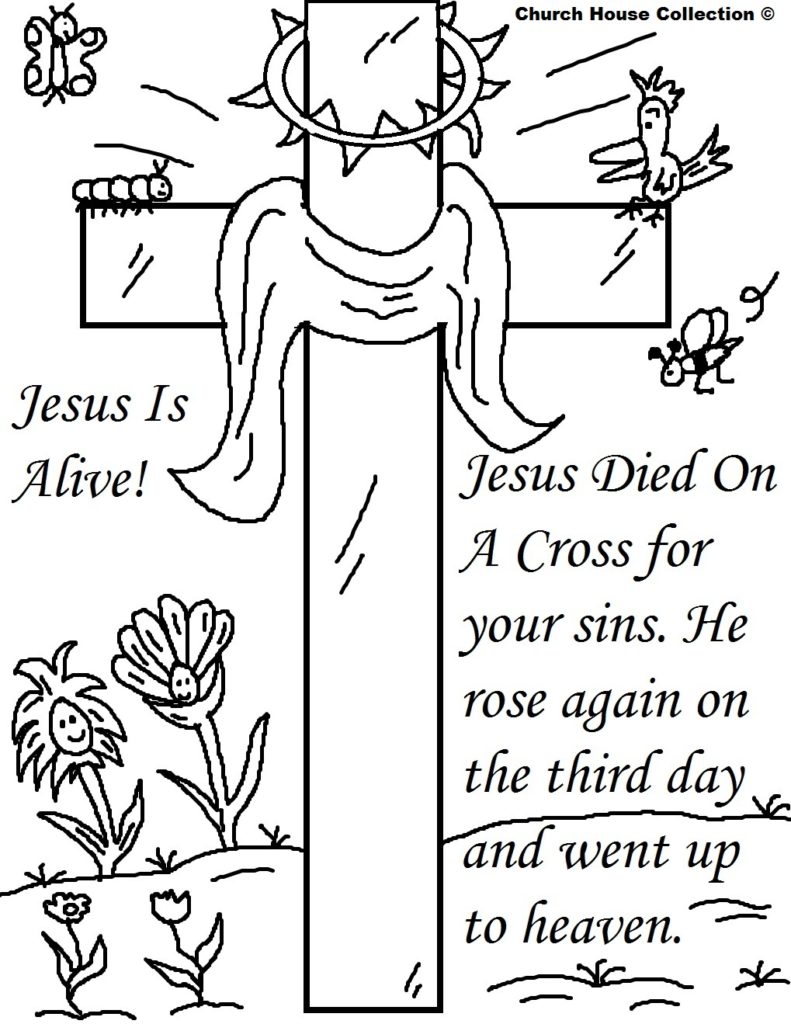 791x1024 Easter Cross Coloring Pages Religious Free Activity Printables