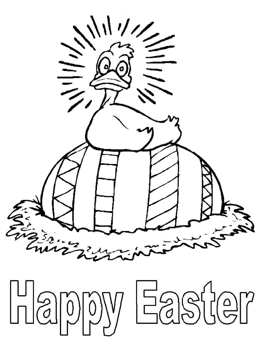 850x1100 Happy Easter Coloring Pages