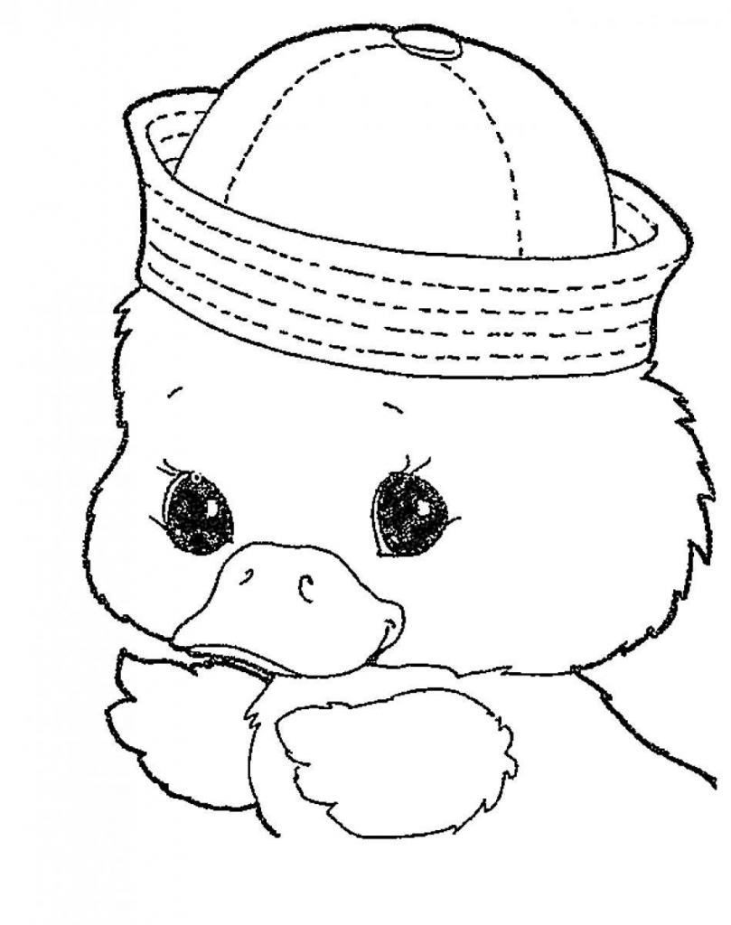 809x1024 Duck Coloring Pages