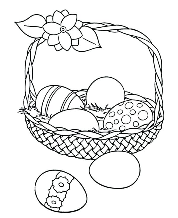 Easter Egg Basket Coloring Pages at GetDrawings | Free download