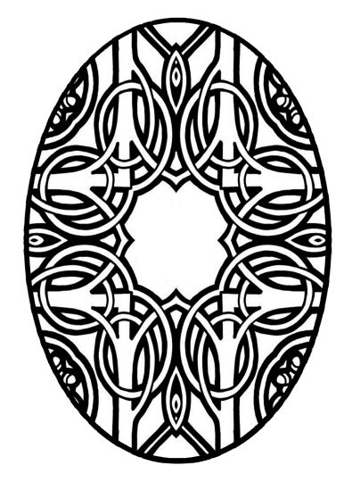 395x540 Easter Egg Coloring Pages For Adults