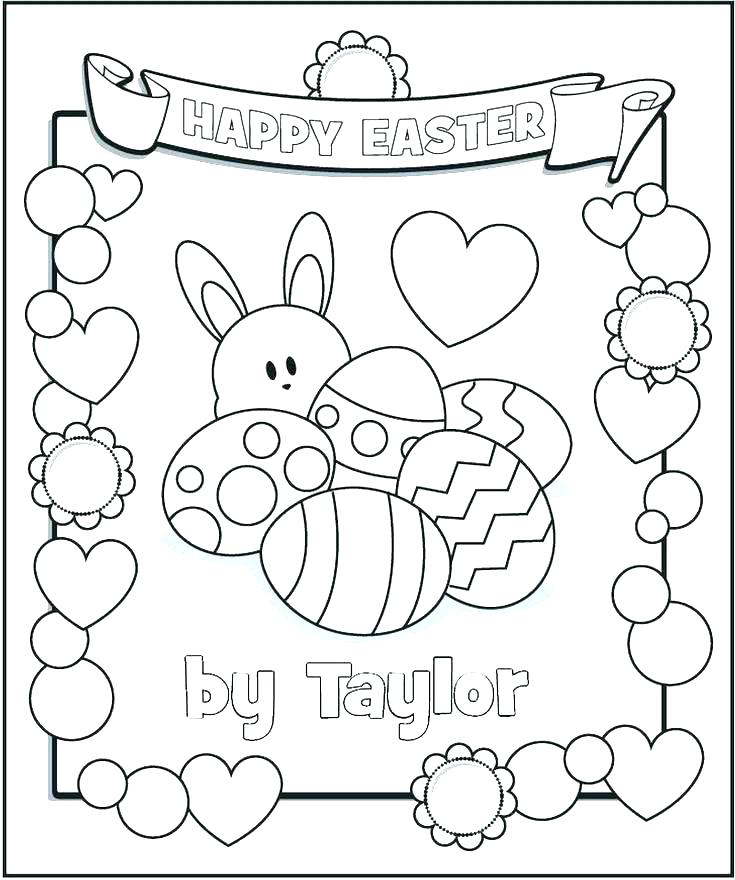 735x880 Easter Egg Coloring Pages Free Printable Book Personalized