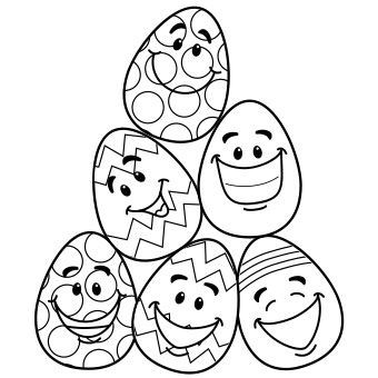 340x340 Free Printable Easter Egg Coloring Page Easter Egg Coloring