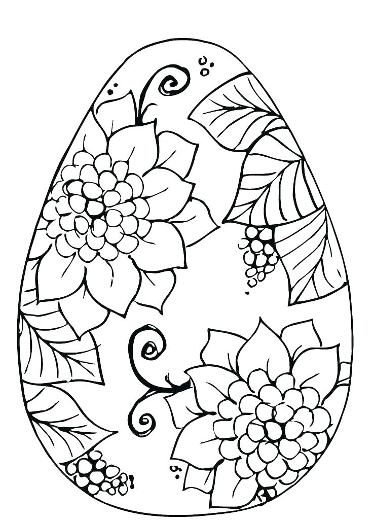 736x1025 Free Easter Egg Coloring Pages Printable