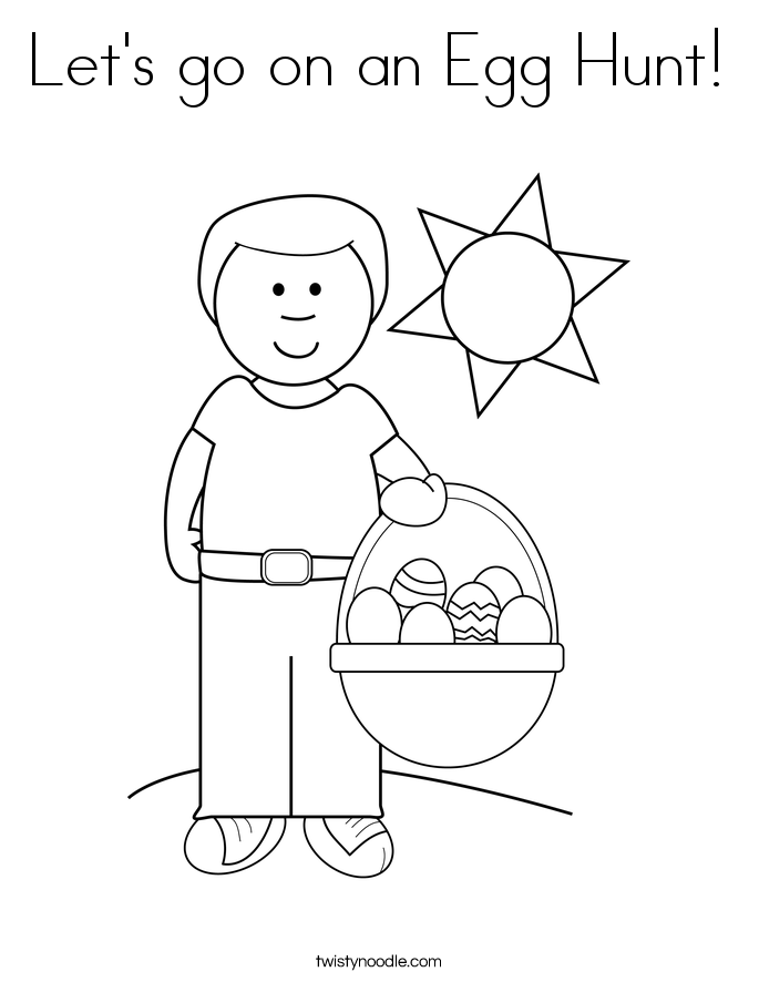 685x886 Let's Go On An Egg Hunt Coloring Page