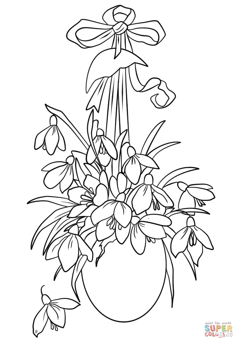 824x1186 Easter Flowers Coloring Page Free Printable Pages For Flower