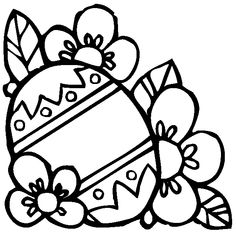 236x241 Easter Flowers Coloring Pages Happy Easter
