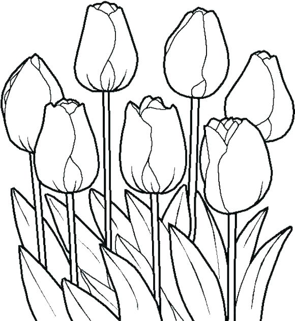 580x630 Free Easter Flower Coloring Pages Christian