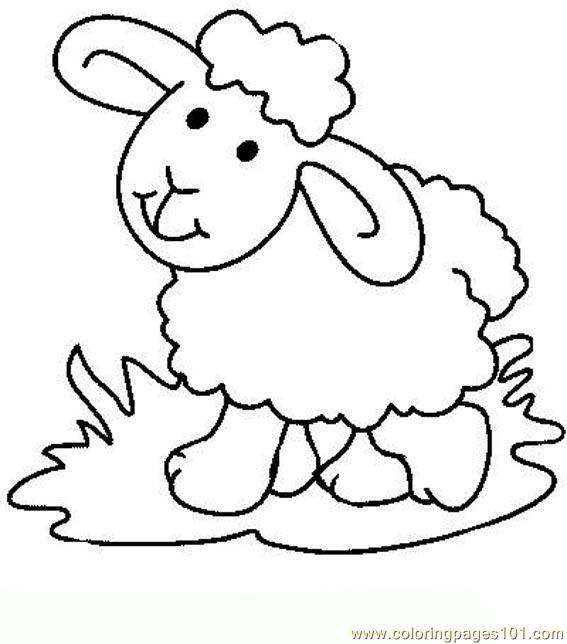 567x644 Easter Sheep Or Lamb Coloring Sheet