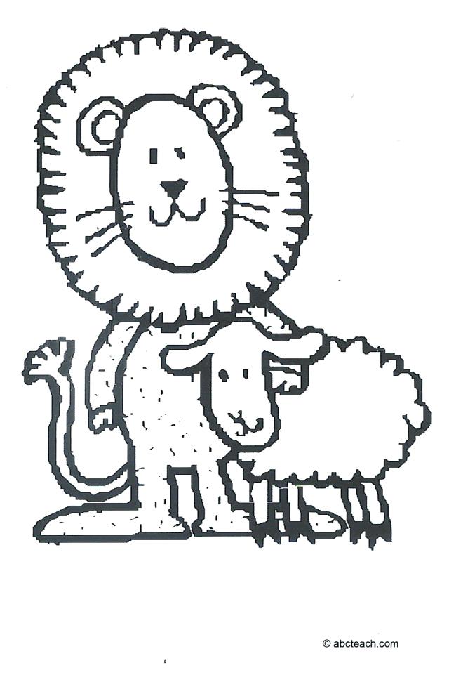 640x961 Coloring Pages Of Lion And Lamb Coloring Page Lion And Lamb
