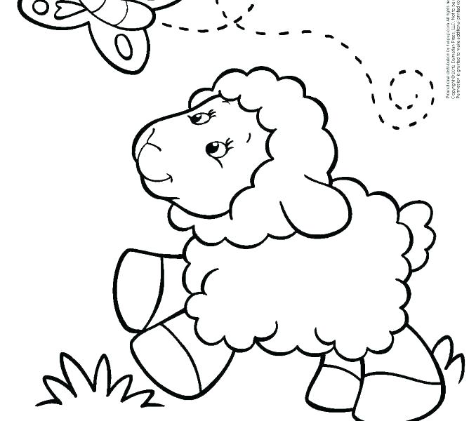 678x600 Printable Happy Lamb Coloring Pages Printable Coloring Printable