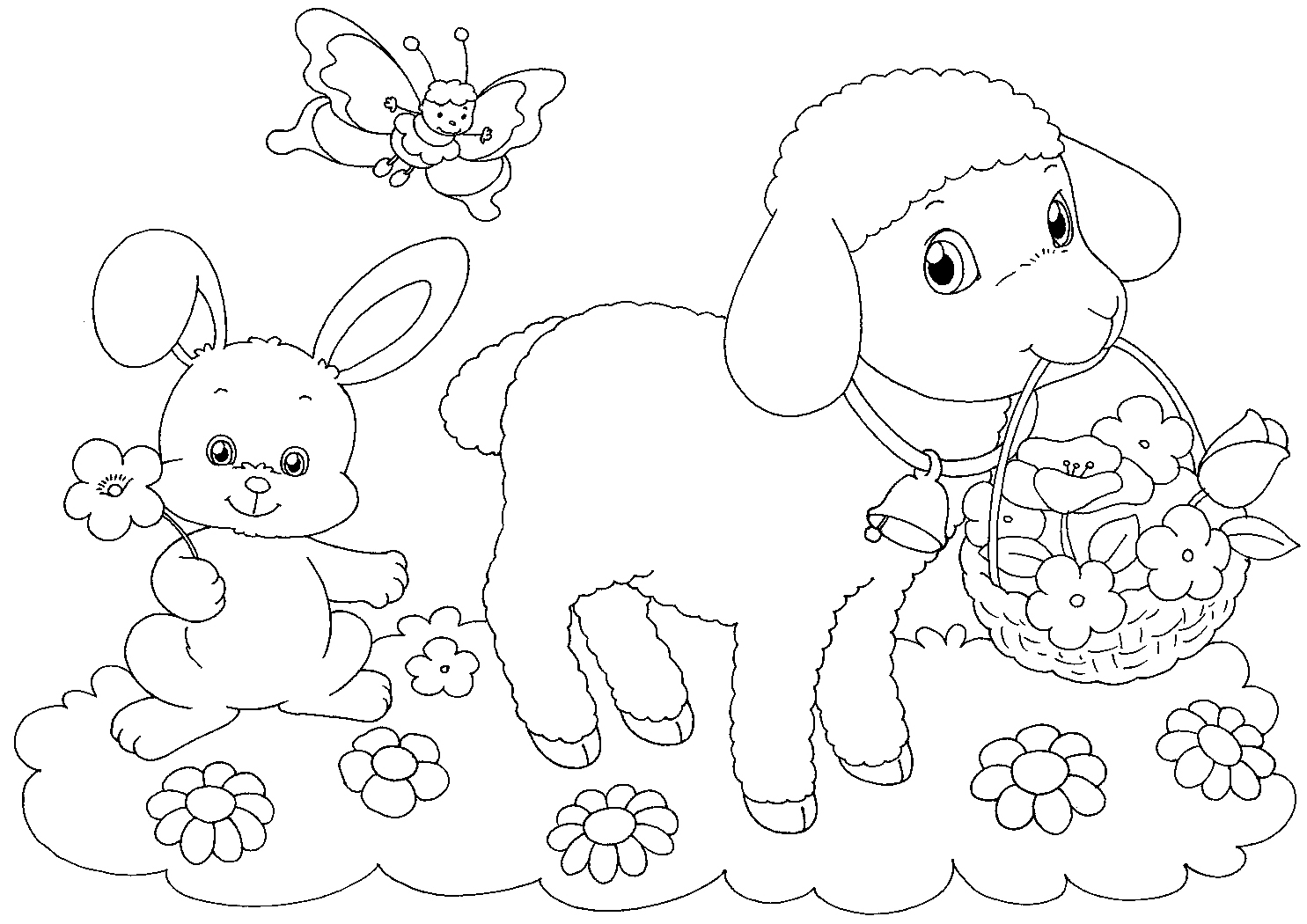 1485x1050 Lamb Coloring Page With Wallpaper Hd Background Mayapurjacouture