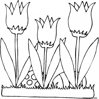 Easter Lily Coloring Page at GetDrawings | Free download