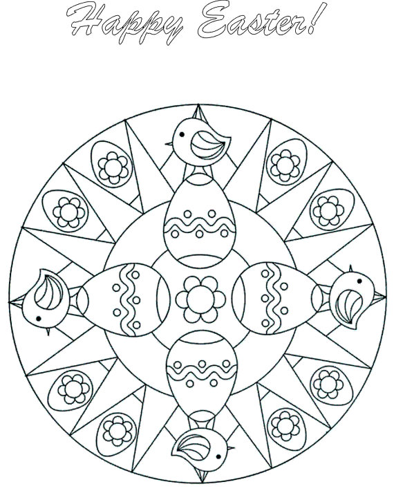 570x710 Easter Egg Coloring Pages Printable Download