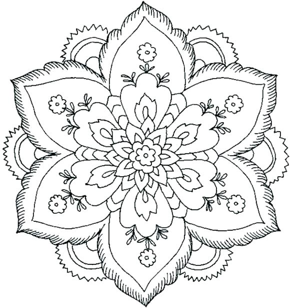 580x615 Print Mandala Coloring Pages Mandala Coloring Pages Online