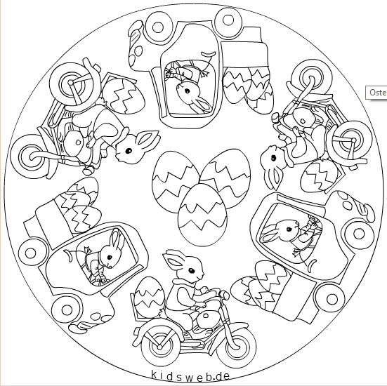 551x550 Easter Bunny And Egg Mandala Template Easter Bunny
