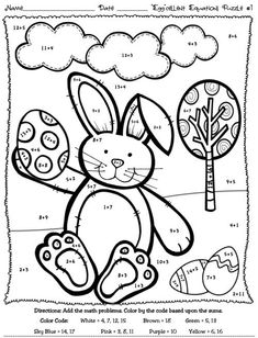 Easter Math Coloring Pages at GetDrawings | Free download