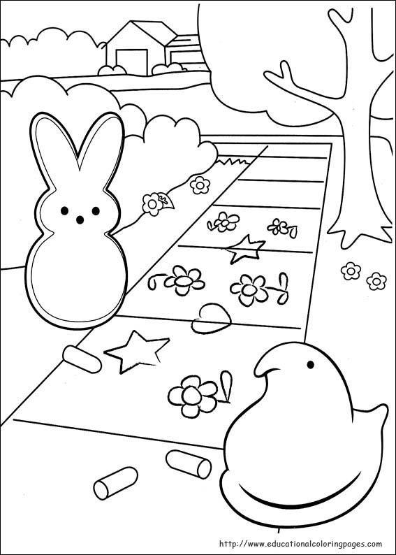 567x794 Peeps Coloring Pages