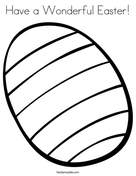468x605 Have A Wonderful Easter Coloring Page