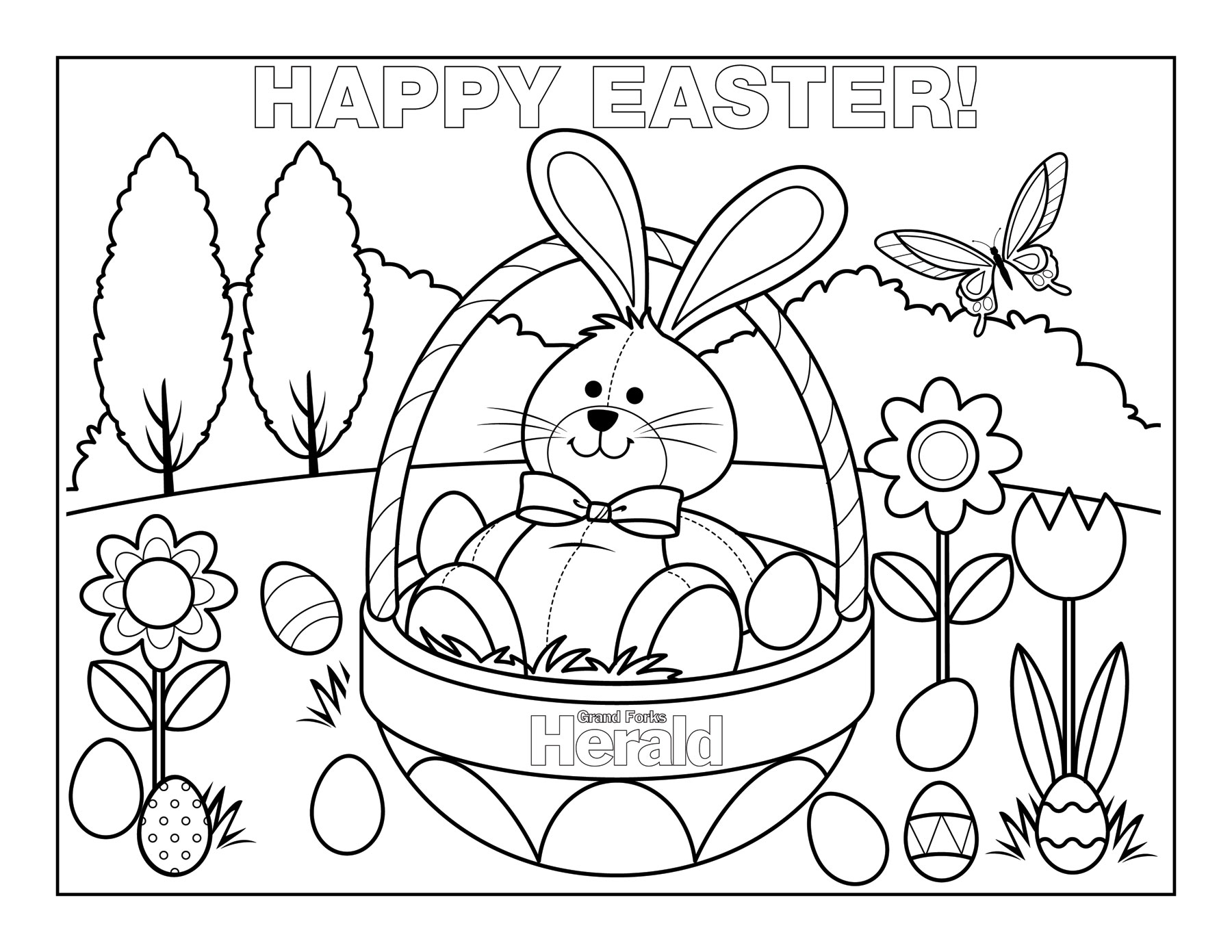 1800x1391 Sweet Free Easter Coloring Pages To Print Holiday Pictures