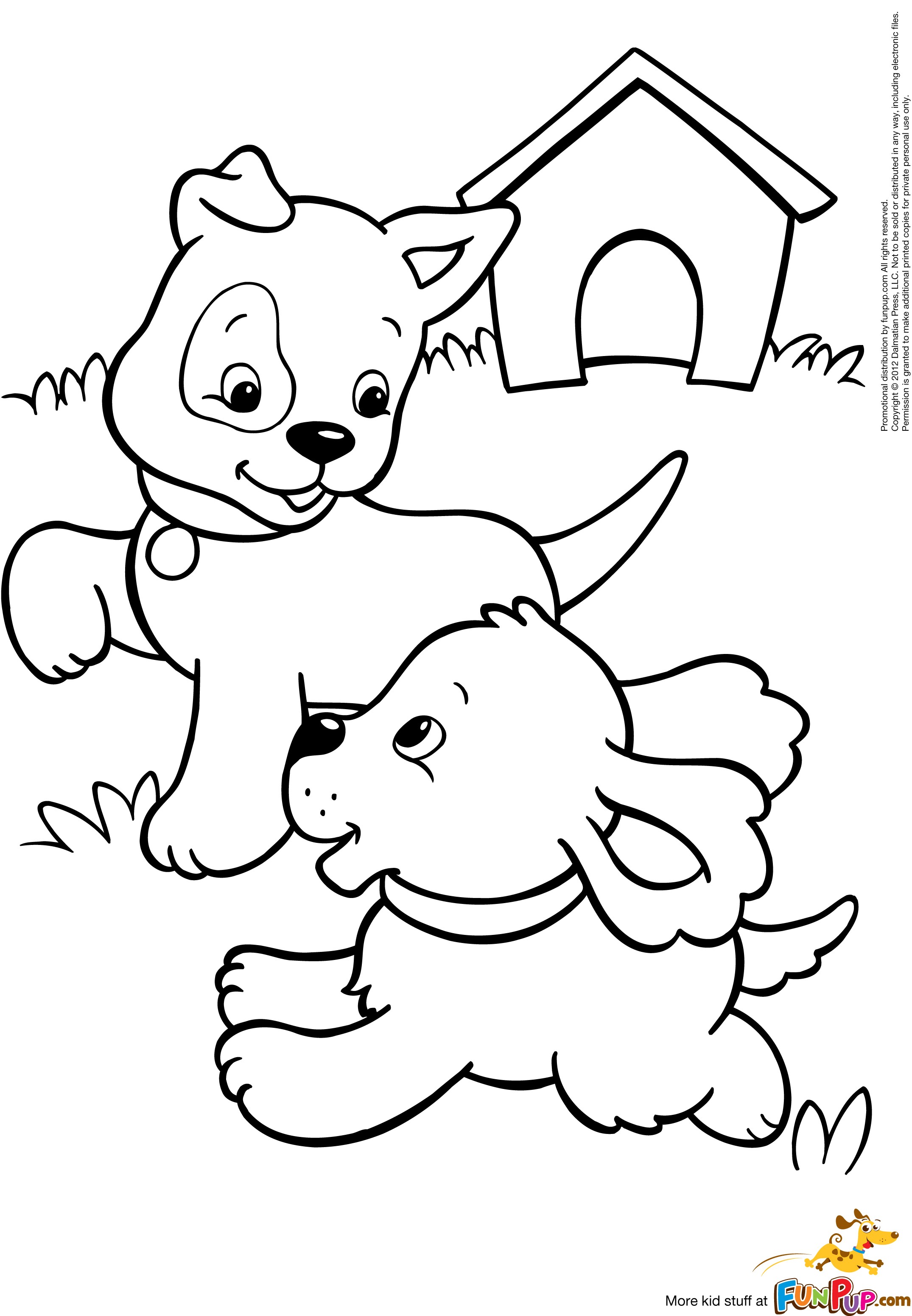 2150x3101 Attractive Cute Cartoon Puppy Coloring Pages Free Page