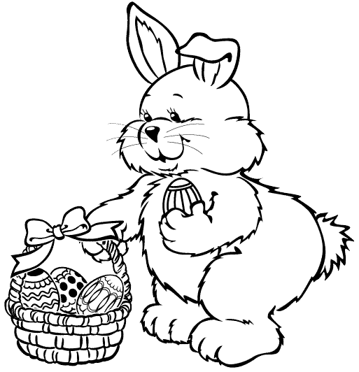 Easter Rabbit Coloring Pages at GetDrawings | Free download