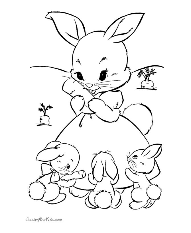 670x820 Peaceful Ideas Easter Bunny Coloring Pages To Print Printable