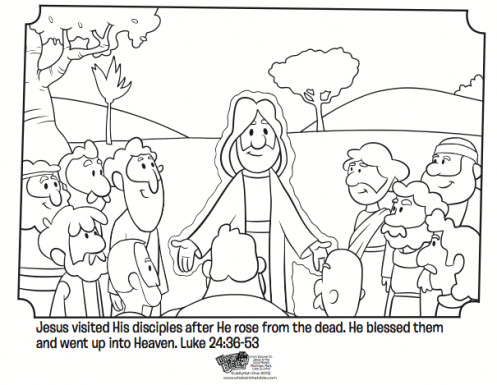 497x385 Easter Story Coloring Pages For Preschoolers Jesus And His