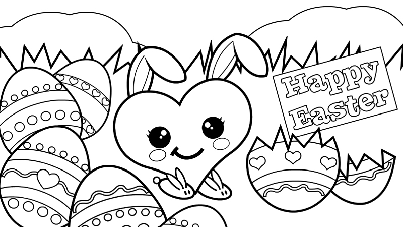 800x450 Printable Easter Sunday Coloring Pages