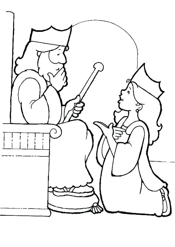 600x845 Esther Coloring Page
