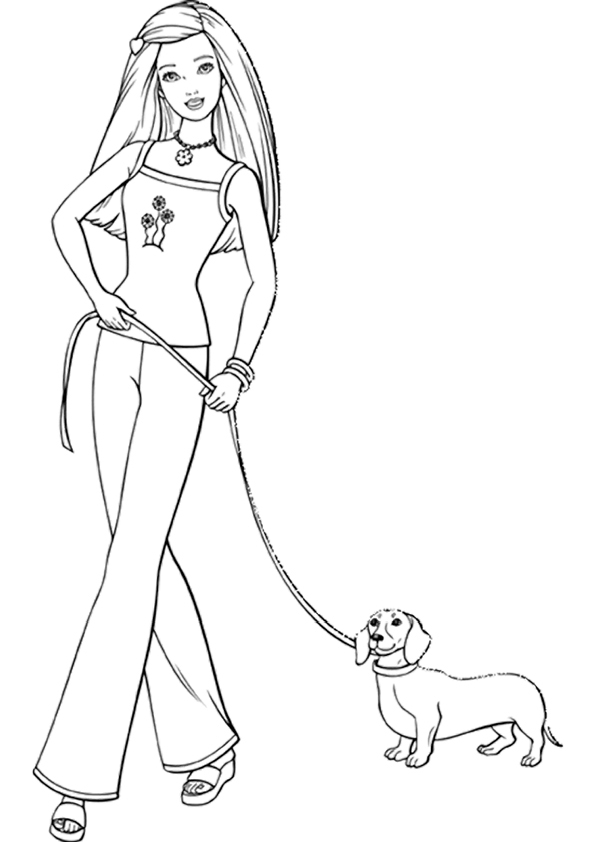 595x842 Best Printable Barbie Coloring Pages Free Printable