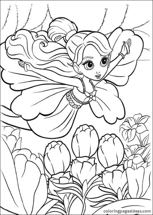 520x728 Easy Barbie Coloring Pages Barbie Coloring Pages