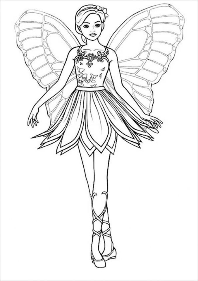 677x960 Get This Easy Printable Barbie Coloring Pages For Children !