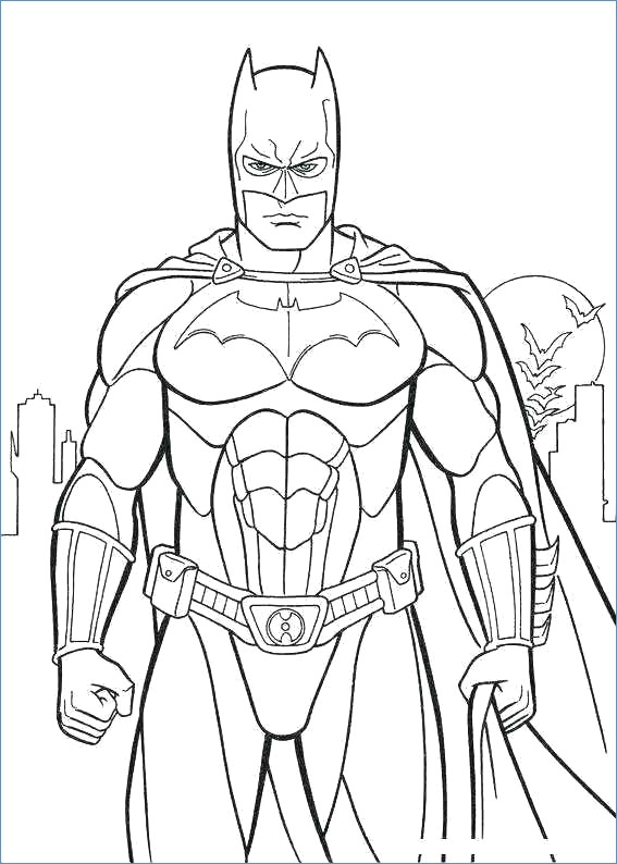 Easy Batman Coloring Pages at GetDrawings.com | Free for personal use