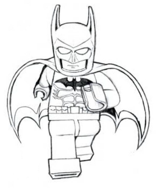 600x729 Batman Coloring Pages Lego Batman Coloring Pages To Print