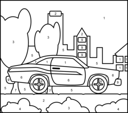 256x226 Vehicles Coloring Pages