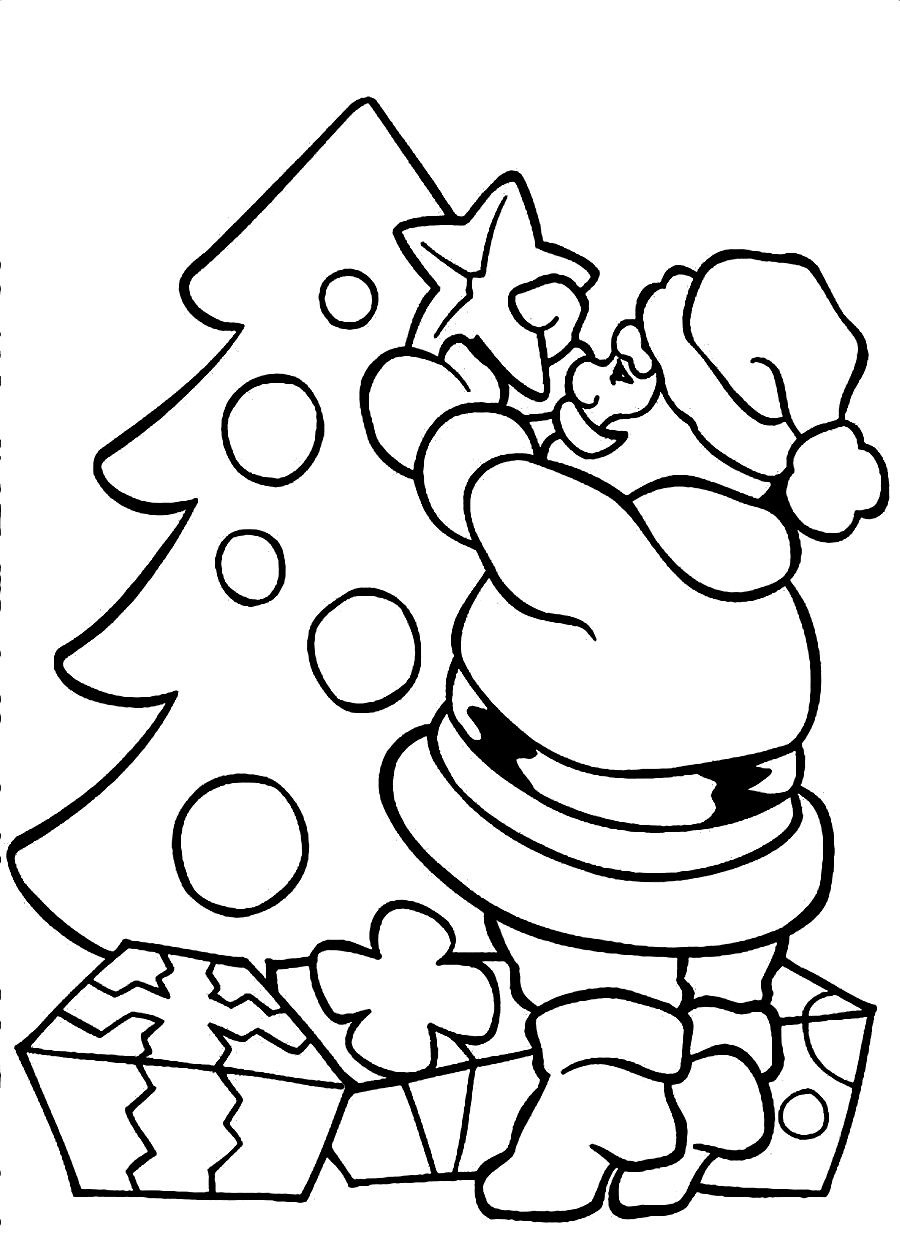900x1240 Printable Santa