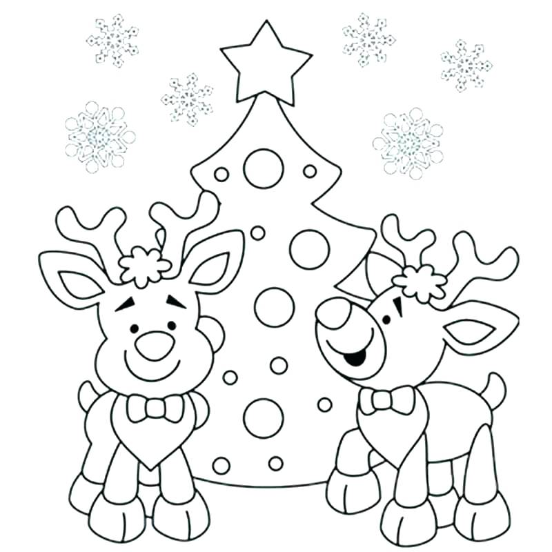 800x800 Easy Christmas Coloring Pages