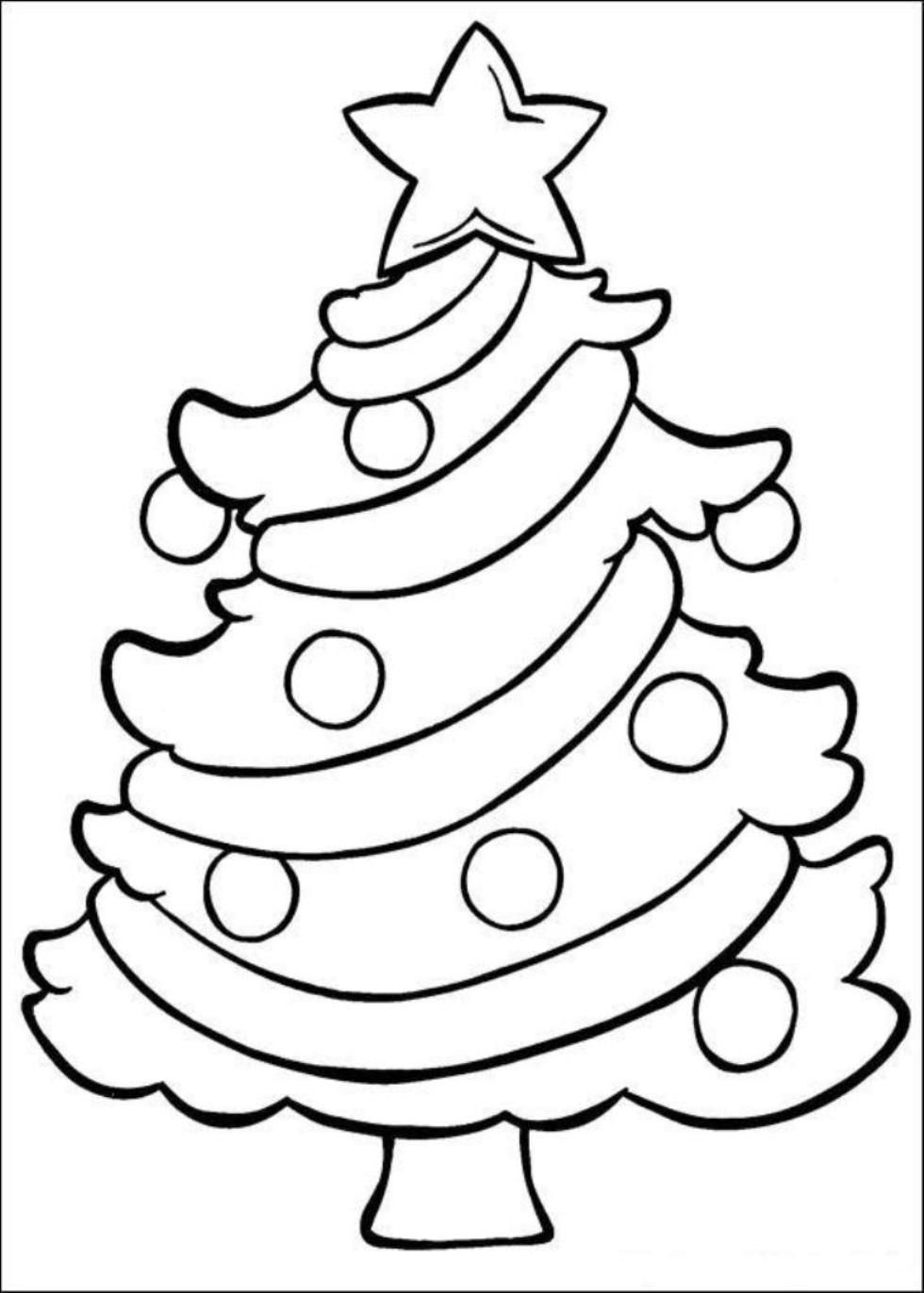 Easy Coloring Pages Christmas at GetDrawings | Free download