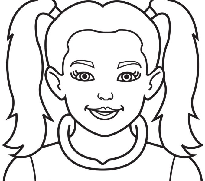 678x600 Easy Coloring Pages For Girls Astonishing Girl Coloring Page