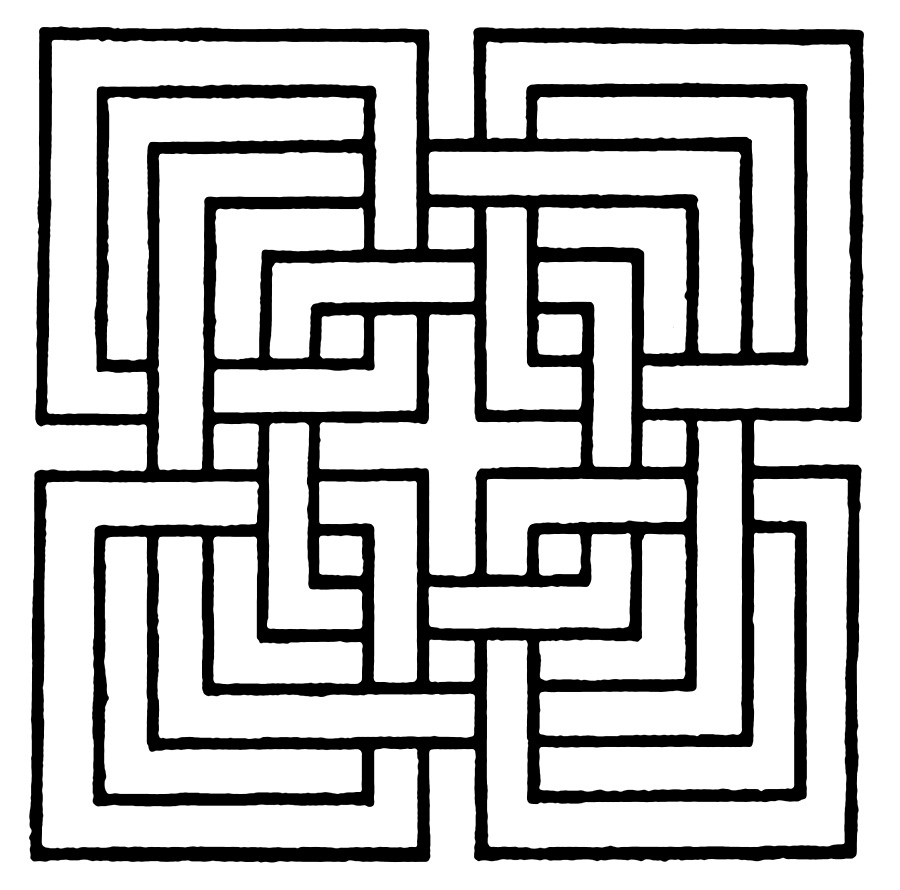 900x890 Easy Abstract Coloring Pages