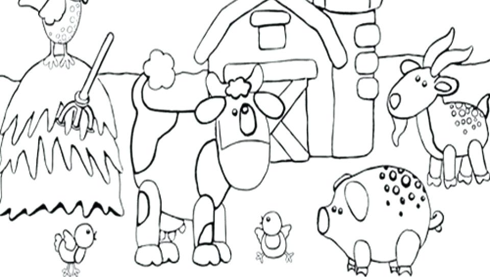 960x544 Coloring For Toddlers Printable Barnyard Animals Colouring Pages