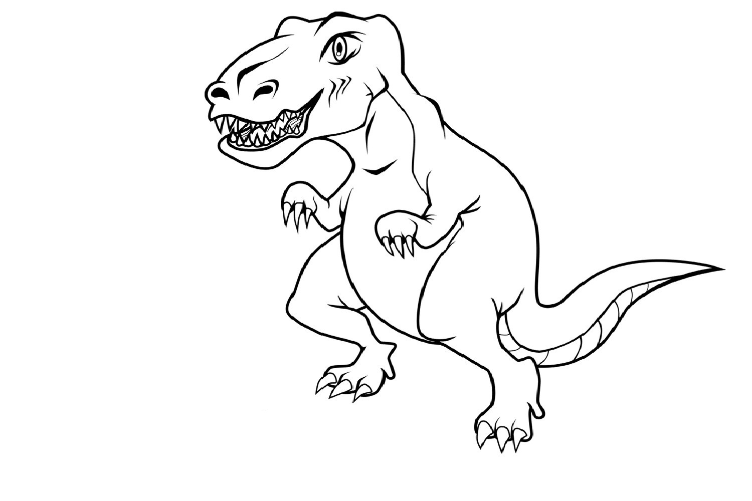 1500x1000 Dinosaurs Coloring Pages