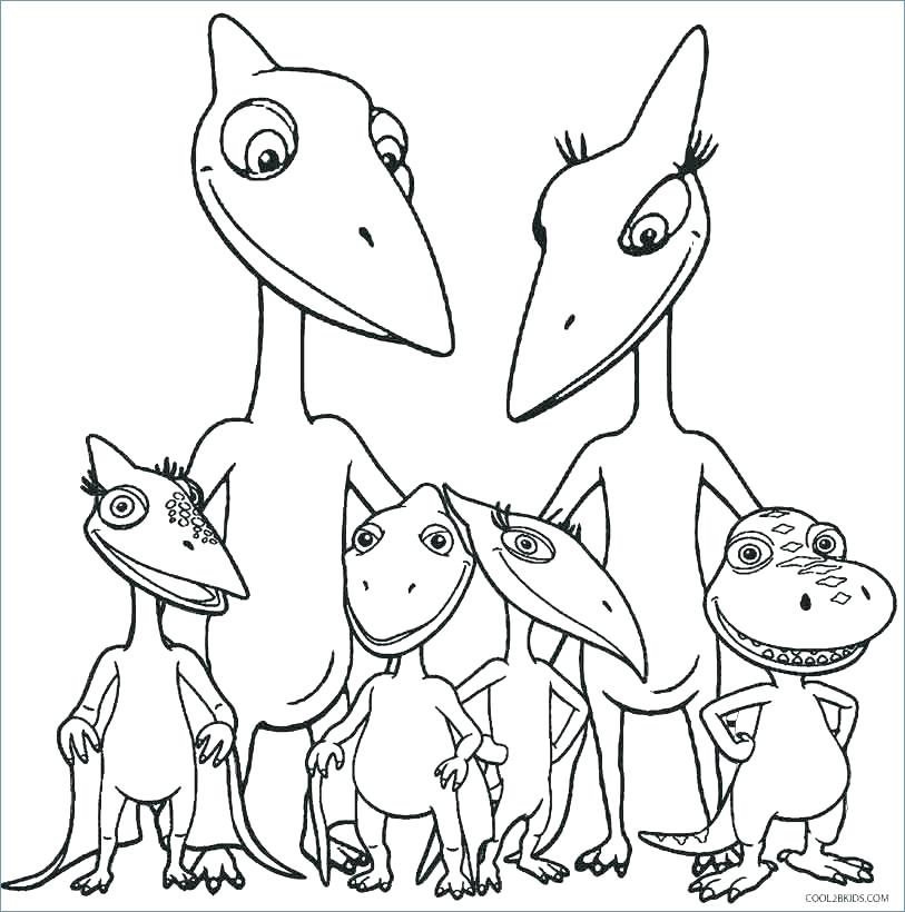 813x820 Easy Dinosaur Coloring Pages For Coloring Book Page Cartoon