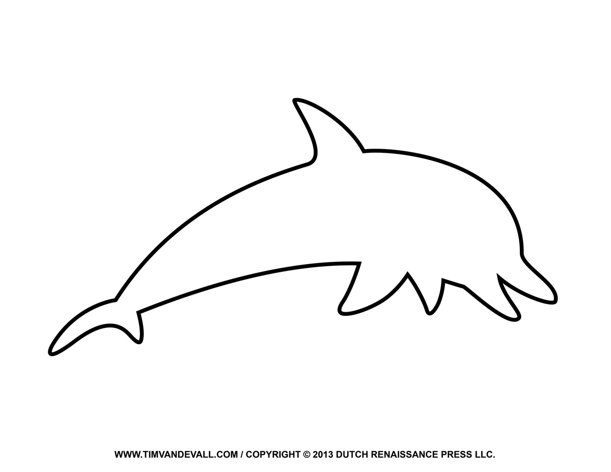 1200x927 Free Dolphin Clipart, Printable Coloring Pages, Outline Silhouette