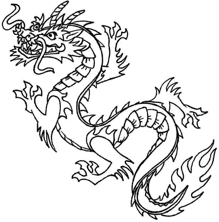 736x748 Dragon Coloring Pages Easy Dragon Coloring Pages Easy Dragon Clip