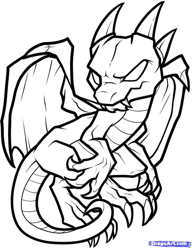 736x949 Easy Cartoon Dragon Cartoon Dragon Coloring Pages Easy Cartoon