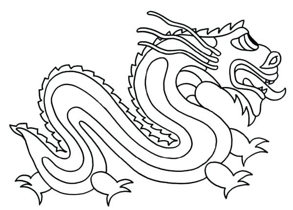 600x430 The Legend Of Dragon Coloring Pages Free Coloring Chinese Dragon